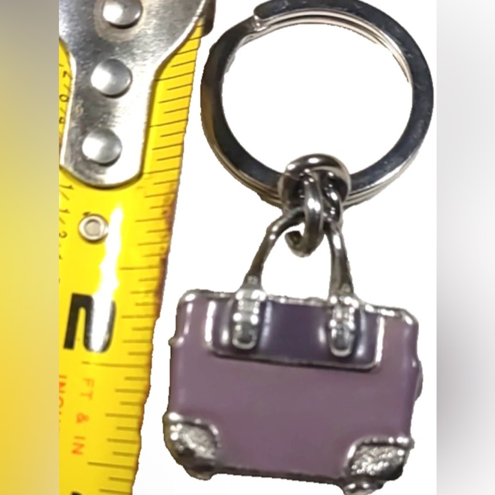 Coach Purple Handbag Keychain - Picture 3 of 3